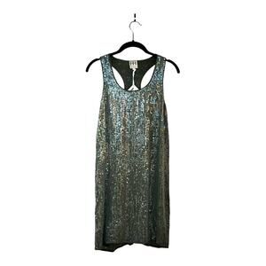 NWT Haute Hippie Sequin Slip Dress in Green Size XS